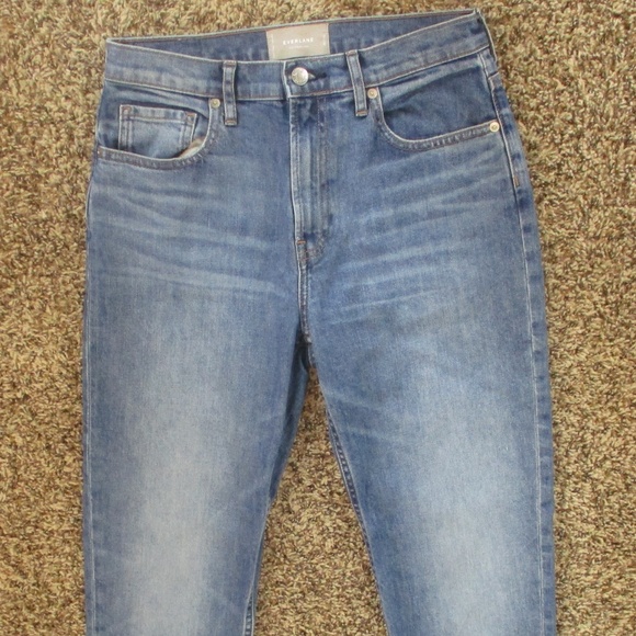 Everlane Jeans Women's 28 Medium Wash The Cheeky High Rise Stretch Denim - Picture 3 of 10